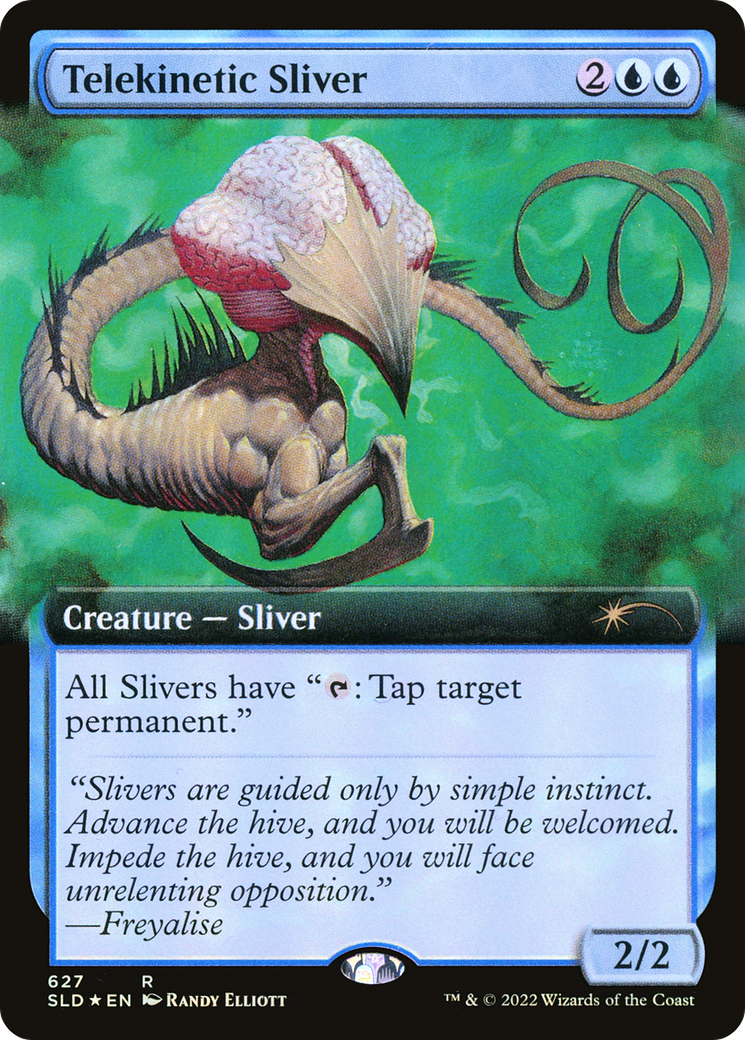 Telekinetic Sliver (Extended Art) (SLD-627)  Foil - Secret Lair Drop: (Extended Art)