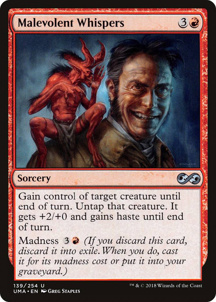 Malevolent Whispers (UMA-139)  Foil - Ultimate Masters