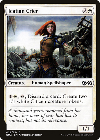 Icatian Crier (UMA-022)  Foil - Ultimate Masters