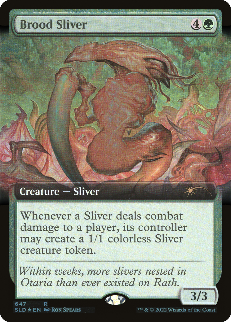 Brood Sliver (Extended Art) (SLD-647)  Foil - Secret Lair Drop: (Extended Art)