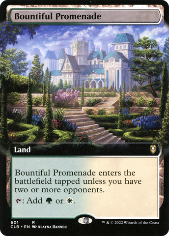 Bountiful Promenade (Extended Art) (CLB-601)  - Commander Legends: Battle for Baldur's Gate: (Extended Art)