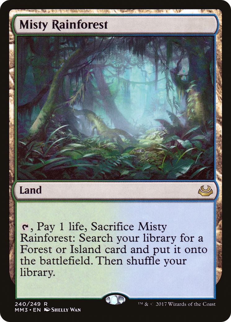 Misty Rainforest (MM3-240)  Foil - Modern Masters 2017