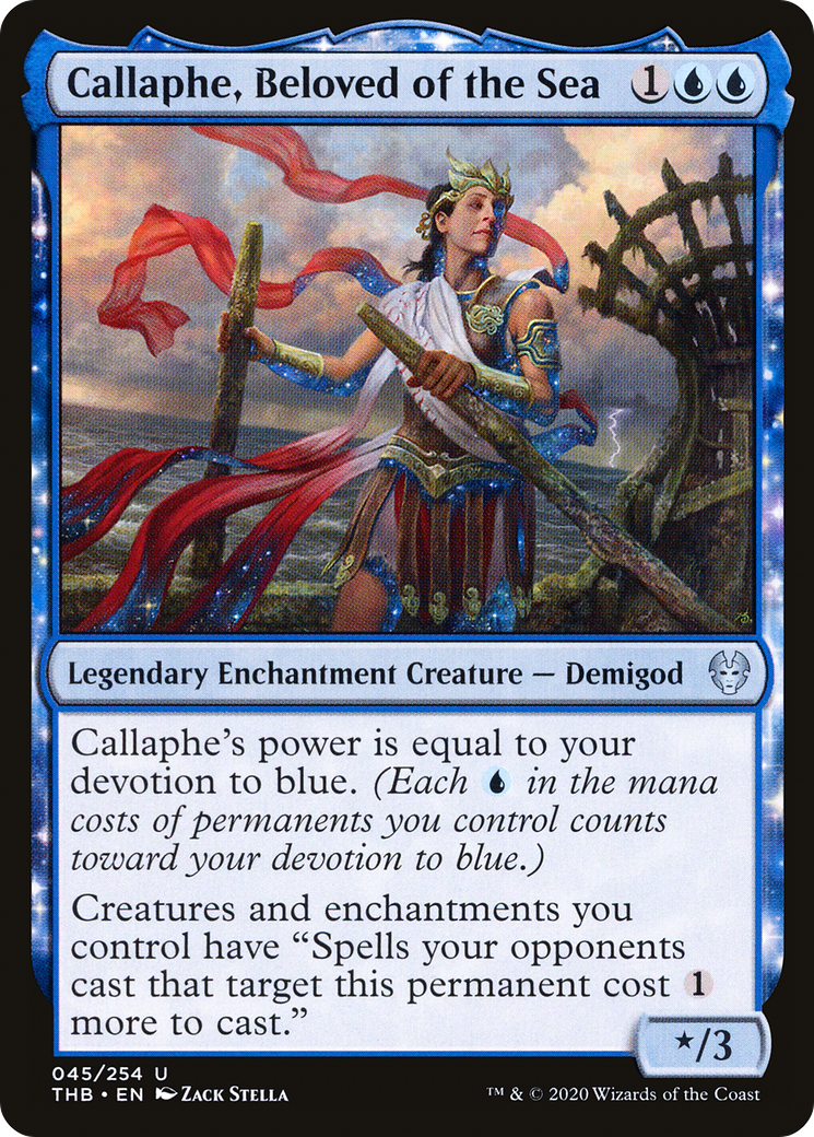 Callaphe, Beloved of the Sea (THB-045)  Foil - Theros Beyond Death
