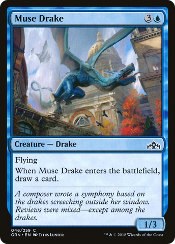 Muse Drake (GRN-046)  Foil - Guilds of Ravnica