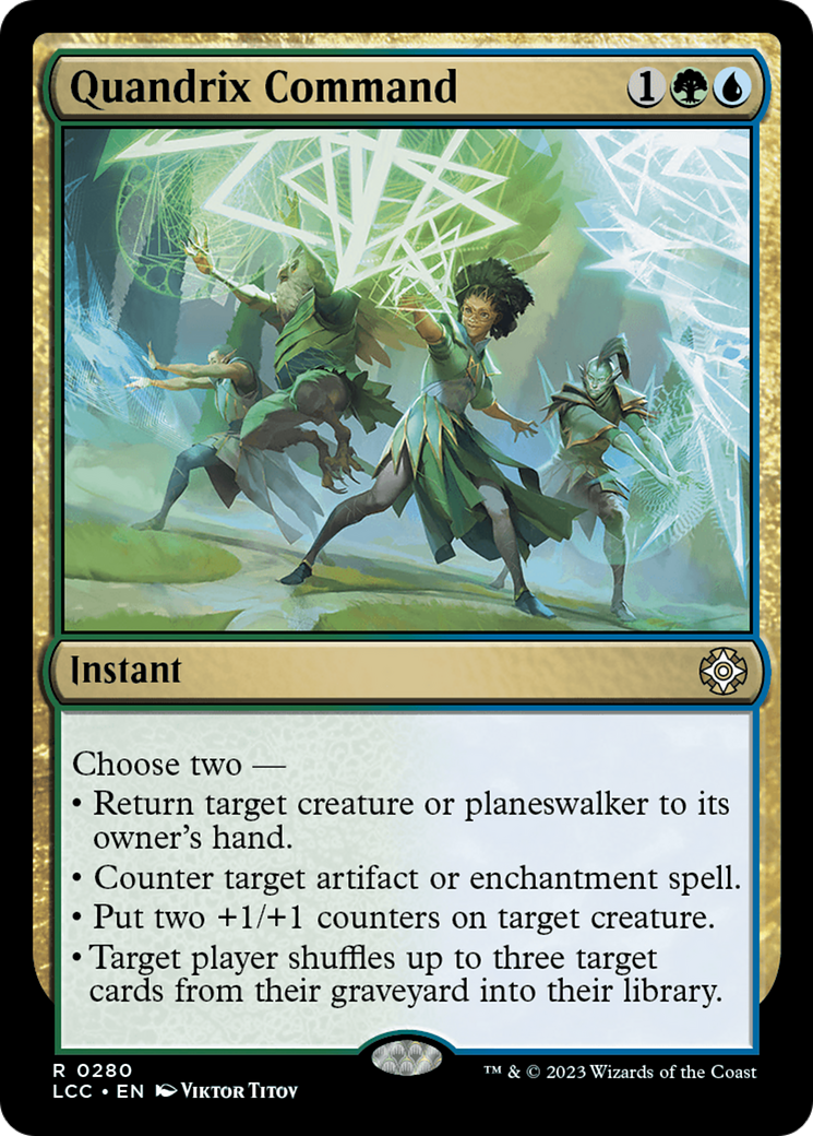 Quandrix Command (LCC-280)  - The Lost Caverns of Ixalan Commander