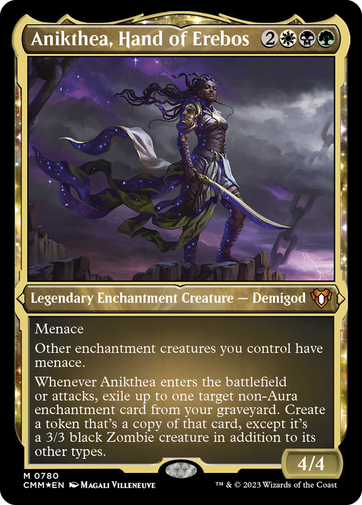 Anikthea, Hand of Erebos (CMM-780)  Etched Foil - Commander Masters: (enchantment)