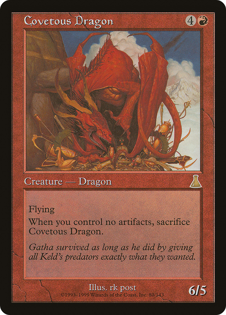 Covetous Dragon (UDS-080)  - Urza's Destiny
