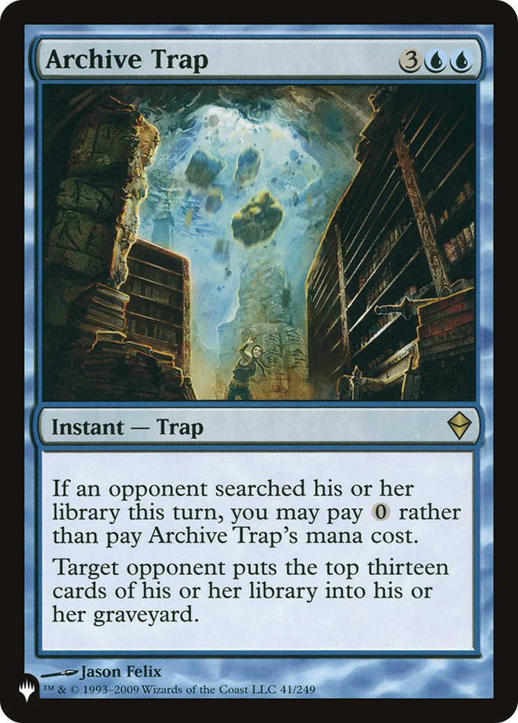 Archive Trap (LIST-41/249)  - The List