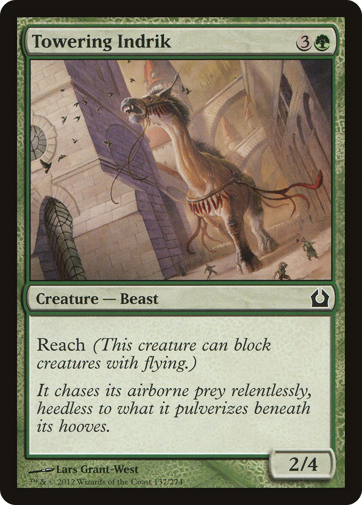 Towering Indrik (RTR-137)  Foil - Return to Ravnica