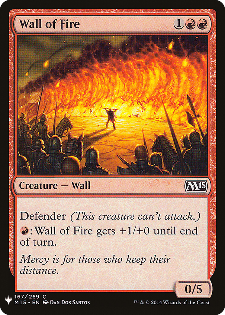 Wall of Fire (LIST-167)  - The List