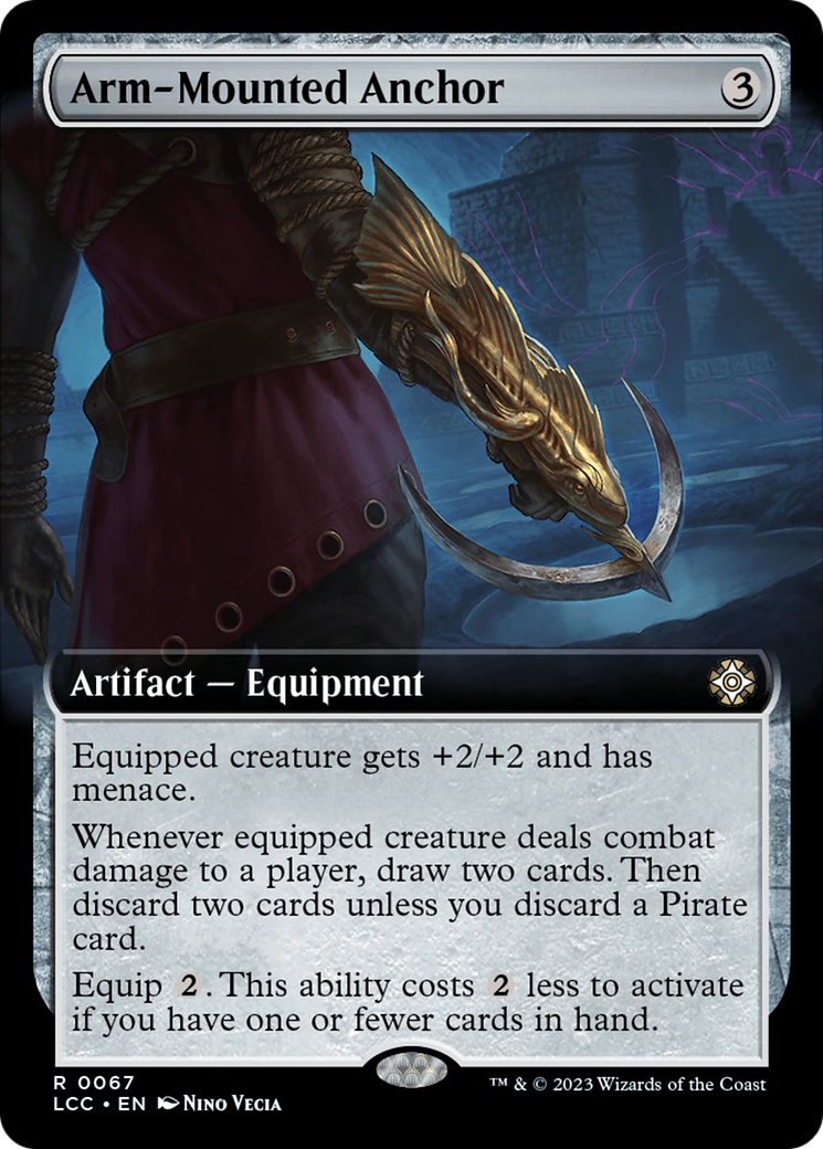 Arm-Mounted Anchor (Extended Art) (LCC-067)  - The Lost Caverns of Ixalan Commander: (Extended Art)