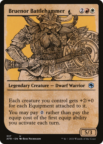 Bruenor Battlehammer (Showcase) (AFR-337)  - Adventures in the Forgotten Realms: (Showcase)