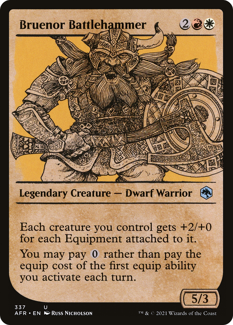 Bruenor Battlehammer (Showcase) (AFR-337)  Foil - Adventures in the Forgotten Realms: (Showcase)