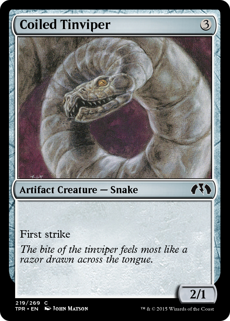 Coiled Tinviper (TPR-219)  Foil - Tempest Remastered
