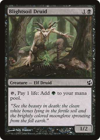 Blightsoil Druid (MOR-059)  Foil - Morningtide