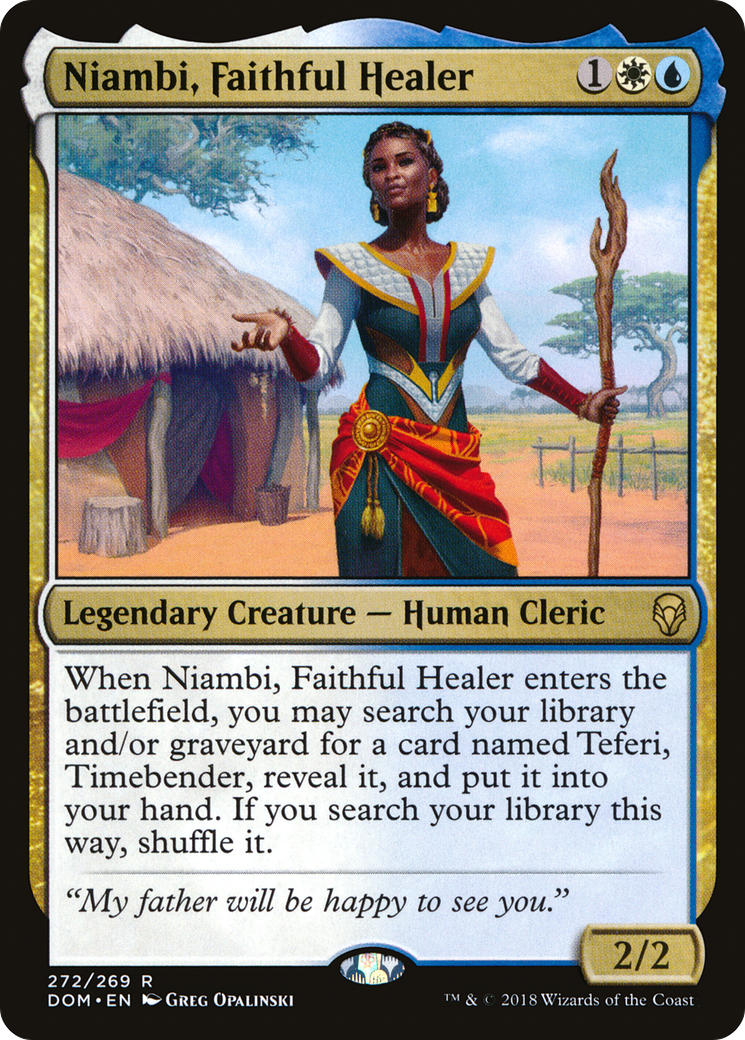 Niambi, Faithful Healer (DOM-272)  - Dominaria