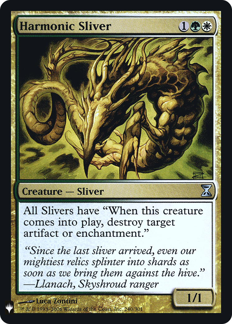 Harmonic Sliver (LIST-240)  Foil - The List
