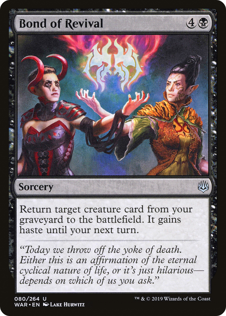 Bond of Revival (WAR-080)  Foil - War of the Spark