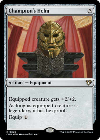 Champion's Helm (CMM-375)  Foil - Commander Masters