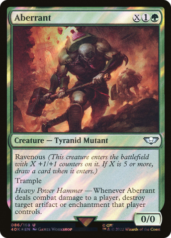 Aberrant (Surge Foil) (40K-086)  Foil - Warhammer 40,000 Commander