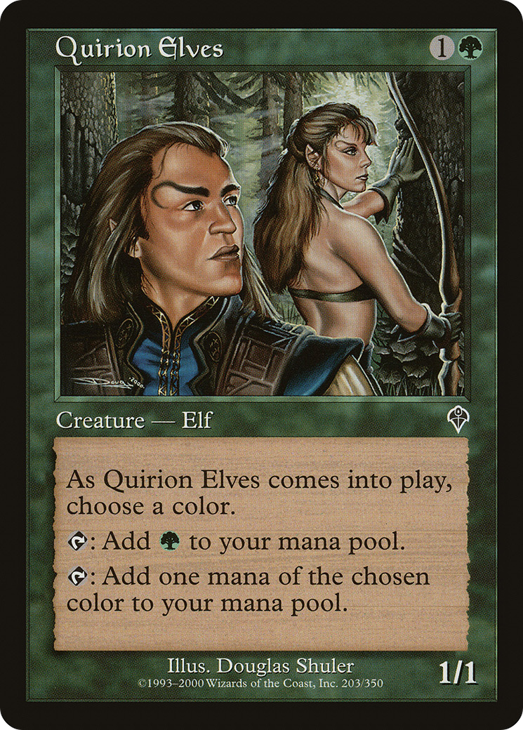 Quirion Elves (INV-203)  Foil - Invasion