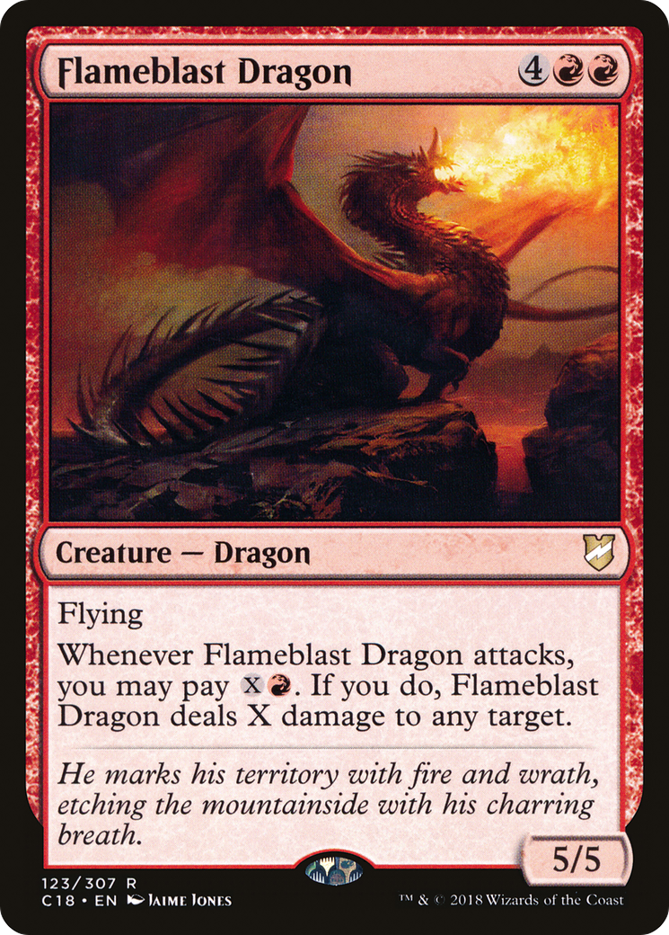 Flameblast Dragon (C18-123) - Commander 2018