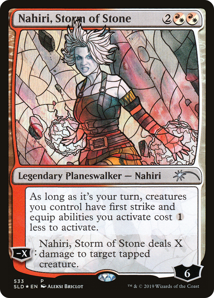 Nahiri, Storm of Stone (Stained Glass) (SLD-533)  Foil - Secret Lair Drop