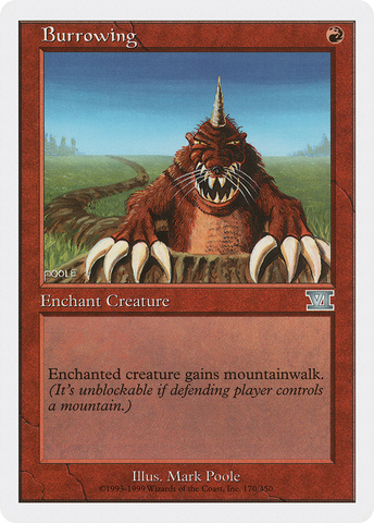 Burrowing (6ED-170)  - Classic Sixth Edition