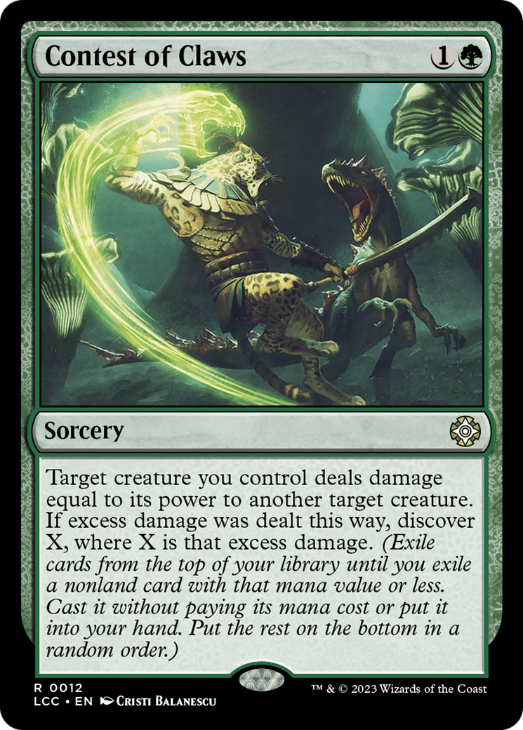 Contest of Claws (LCC-012)  Foil - The Lost Caverns of Ixalan Commander