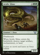 Acidic Slime (NEC-112)  - Neon Dynasty Commander