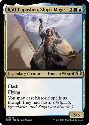 Raff Capashen, Ship's Mage (CMM-351)  - Commander Masters