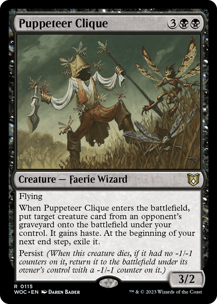 Puppeteer Clique (WOC-115)  - Wilds of Eldraine Commander