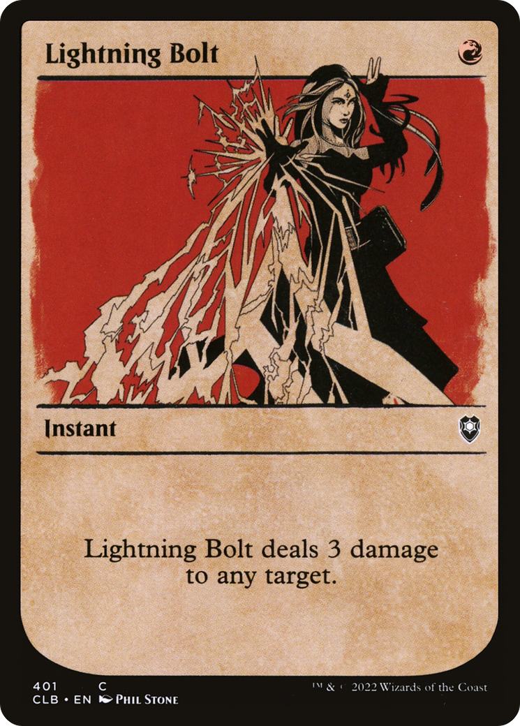 Lightning Bolt (Showcase) (CLB-401)  Foil - Commander Legends: Battle for Baldur's Gate: (Showcase)