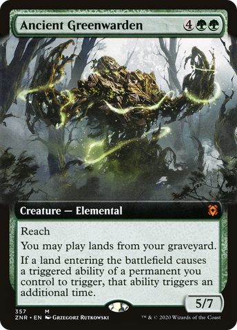 Ancient Greenwarden (Extended Art) (ZNR-357)  - Zendikar Rising: (Extended Art)