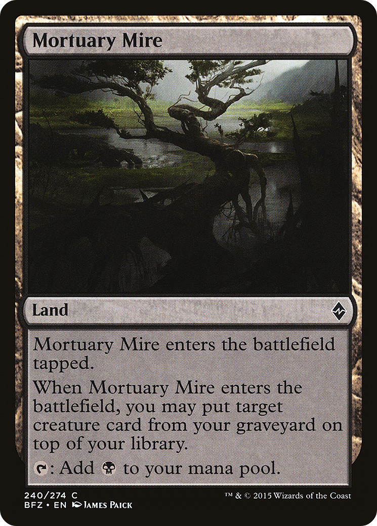 Mortuary Mire (BFZ-240)  - Battle for Zendikar