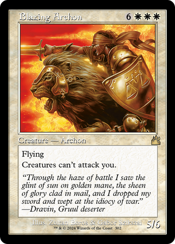 Blazing Archon (Retro Frame) (RVR-302)  - Ravnica Remastered