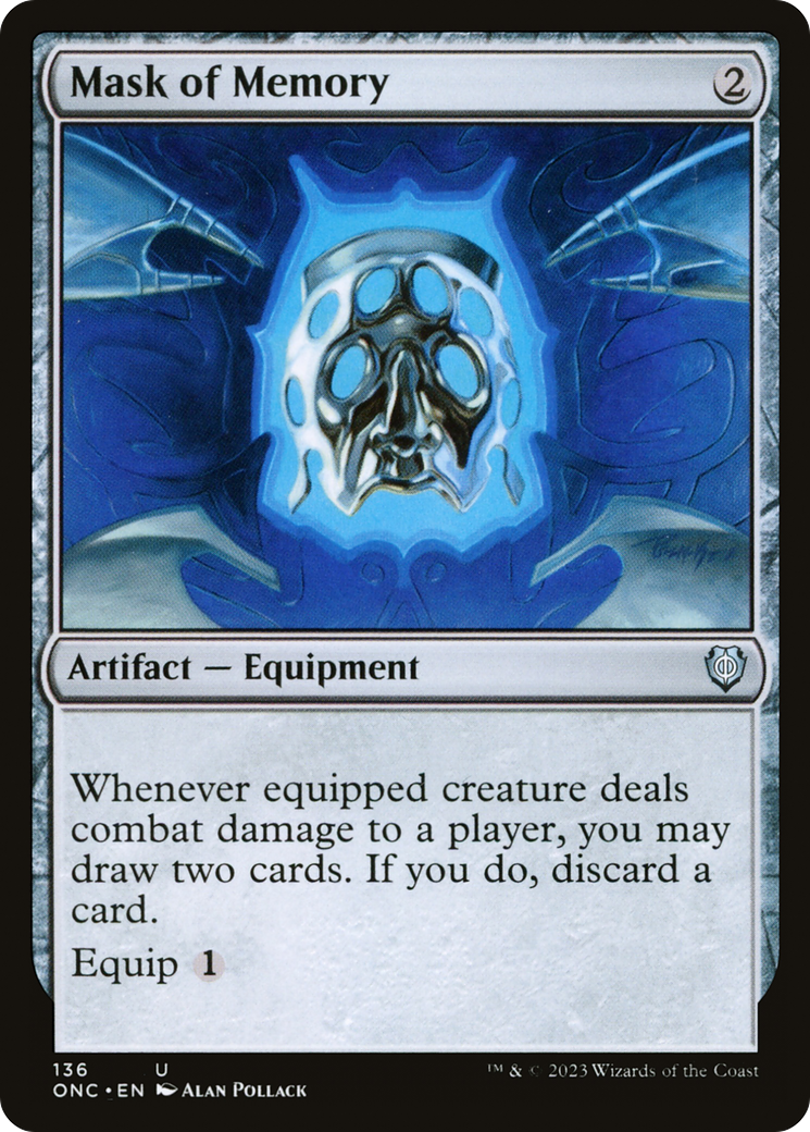 Mask of Memory (ONC-136)  - Phyrexia: All Will Be One Commander