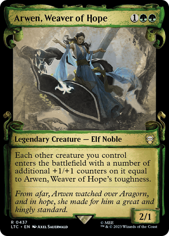 Arwen, Weaver of Hope (Showcase Scrolls) (LTC-437)  Foil - Tales of Middle-earth Commander: (Showcase)