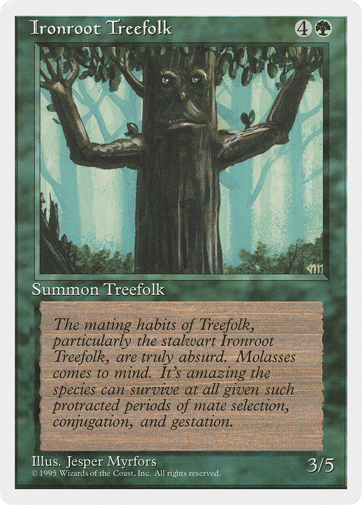 Ironroot Treefolk (4ED-)  - Fourth Edition