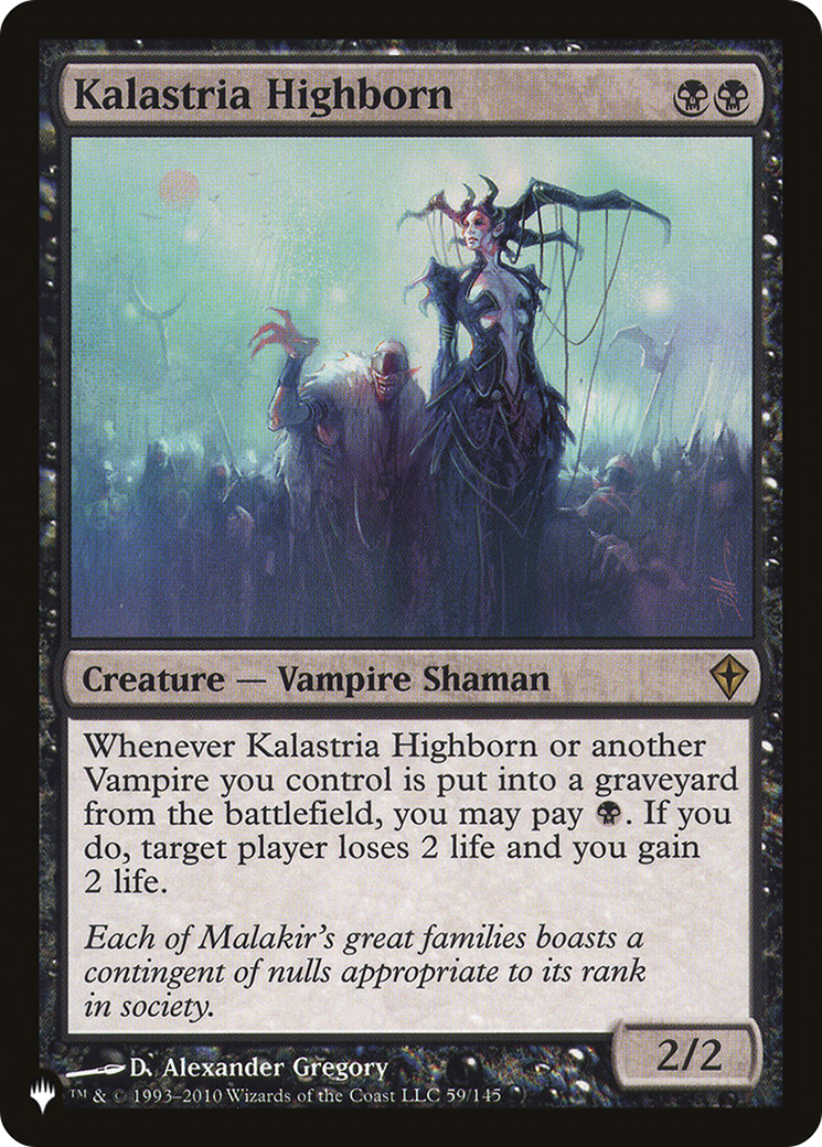 Kalastria Highborn (LIST-59/145)  - The List