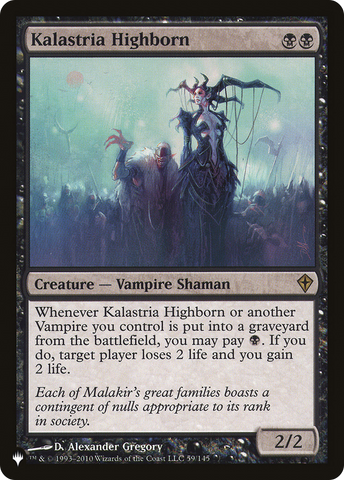 Kalastria Highborn (LIST-59/145)  - The List