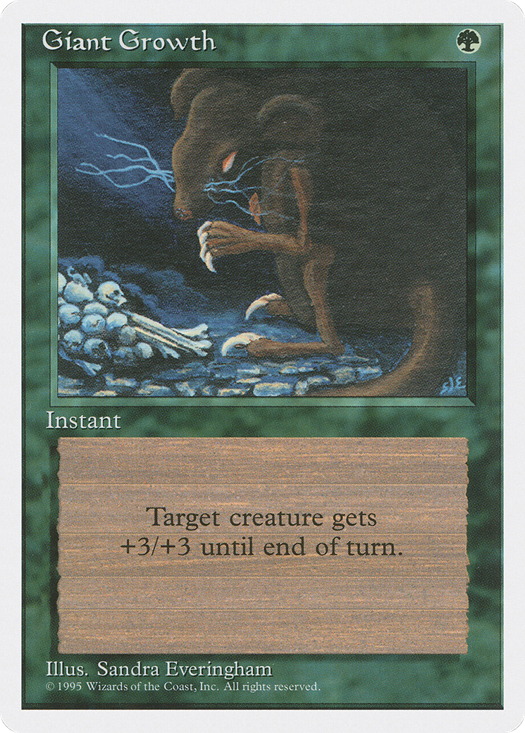Giant Growth (4ED-)  - Fourth Edition