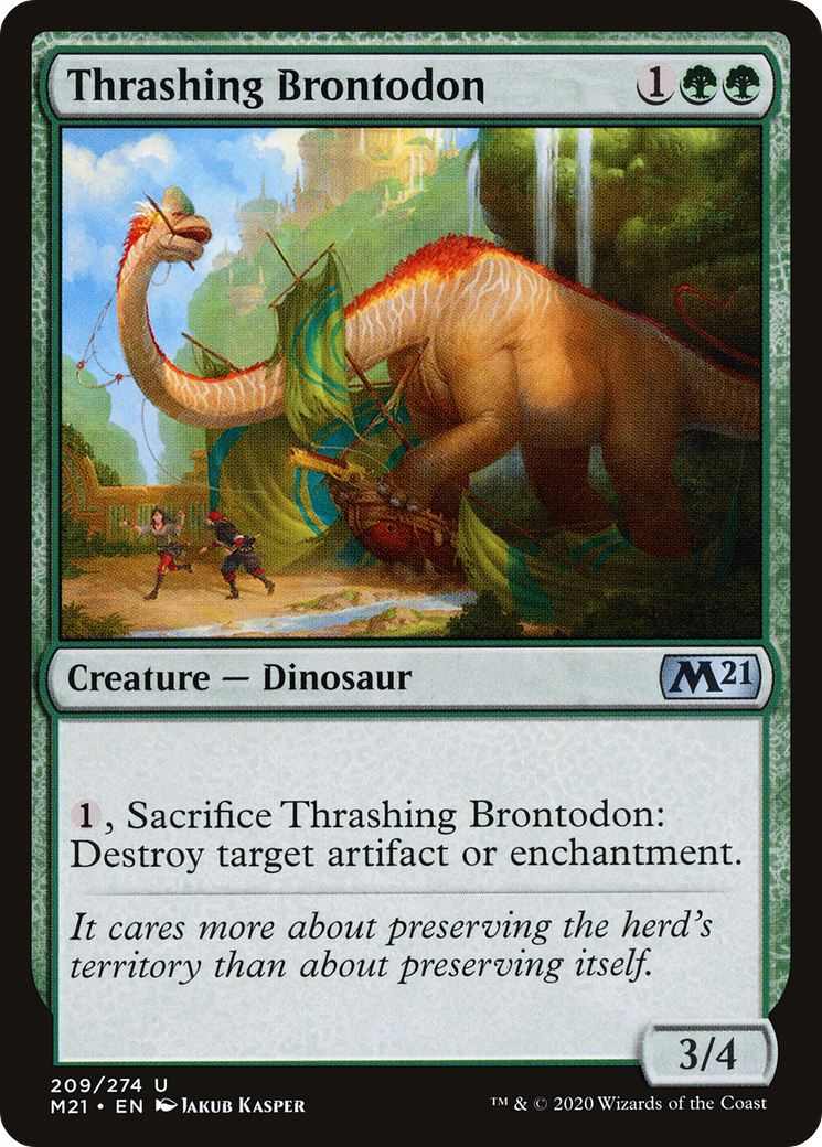 Thrashing Brontodon (M21-209)  - Core Set 2021