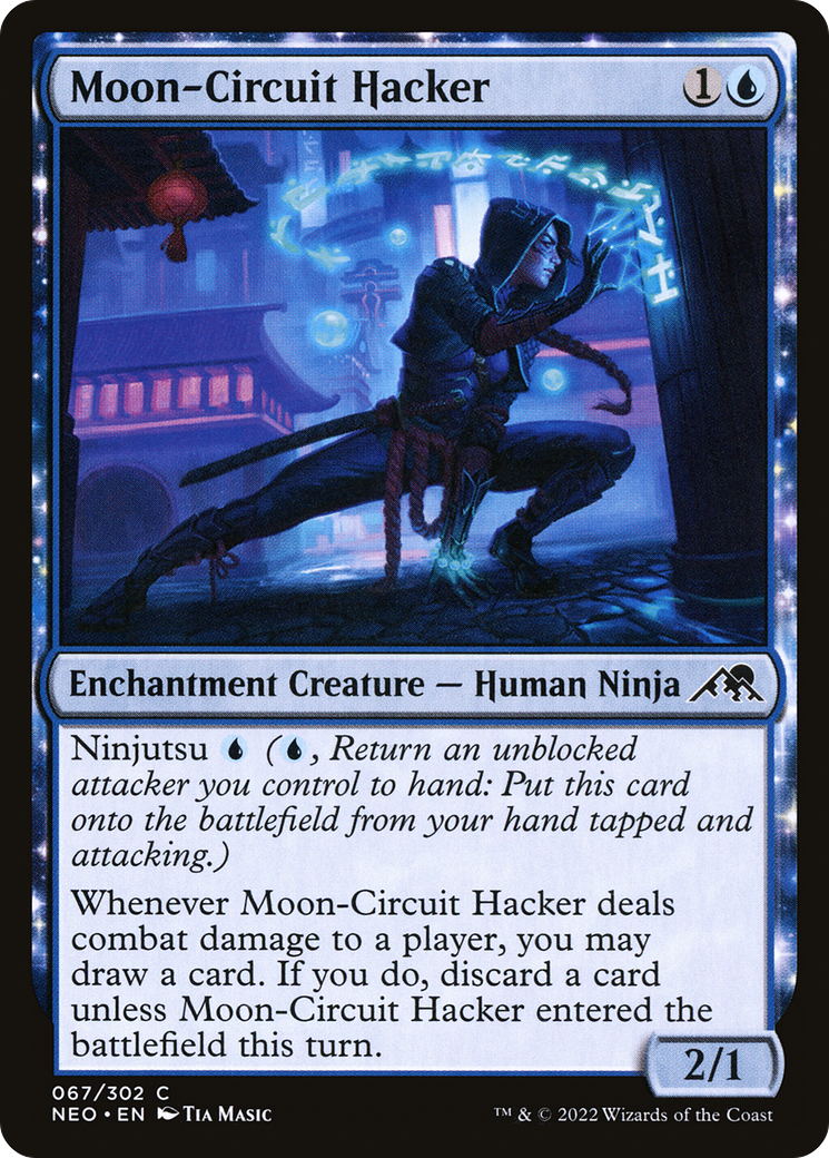 Moon-Circuit Hacker (NEO-067)  Foil - Kamigawa: Neon Dynasty: (enchantment)
