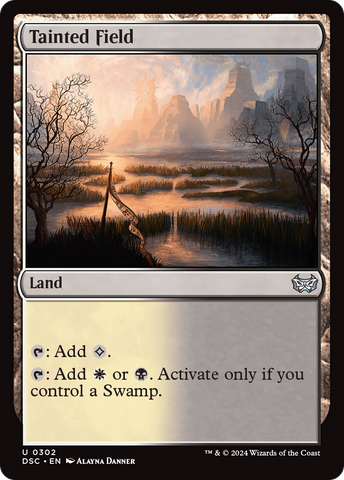 Tainted Field (DSC-302)  - Duskmourn: House of Horror Commander