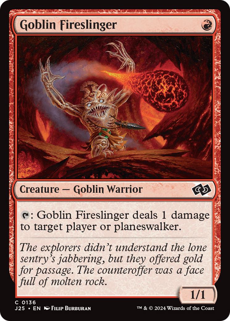 Goblin Fireslinger (J25-136)  - Foundations Jumpstart