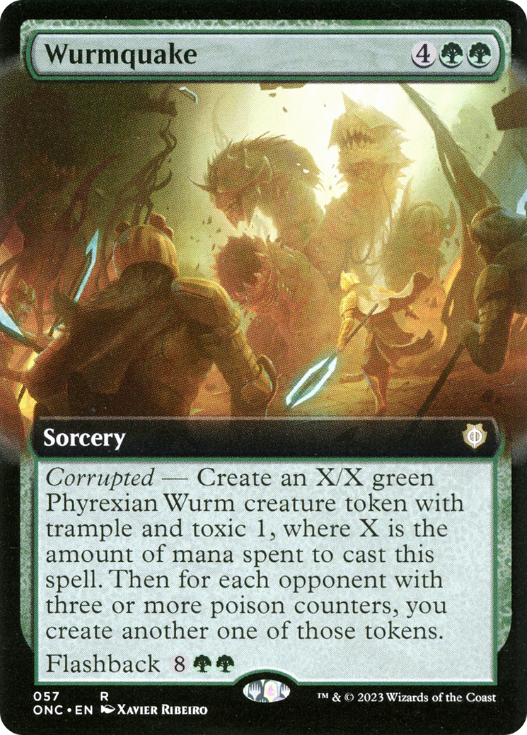 Wurmquake (Extended Art) (ONC-057)  - Phyrexia: All Will Be One Commander: (Extended Art)