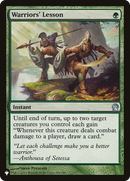 Warriors' Lesson (LIST-THS-184)  - The List