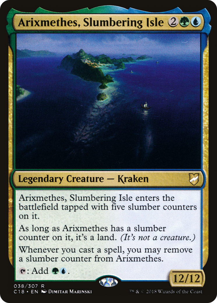 Arixmethes, Slumbering Isle (C18-038)  - Commander 2018