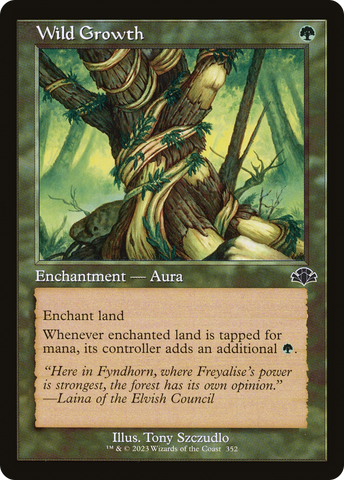 Wild Growth (Retro Frame) (DMR-352)  Foil - Dominaria Remastered